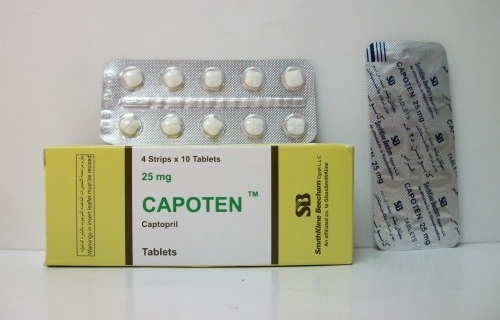 روشته دواء كابوتين Capoten لخفض ضغط الدم المرتفع