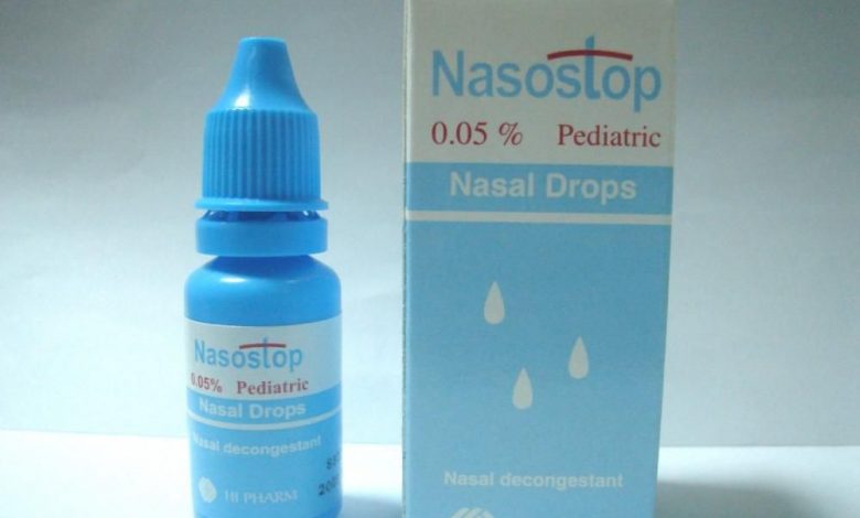 دواعى استعمال نقط نازوستوب Nasostop لعلاج احتقان الانف و الجيوب الانفيه