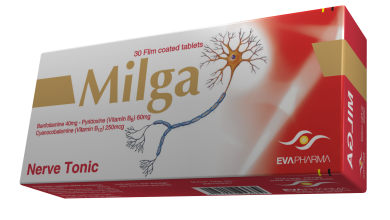 فوائد اقراص ميلجا Milga لتعويض نقص فيتامين ب و التهاب الاعصاب