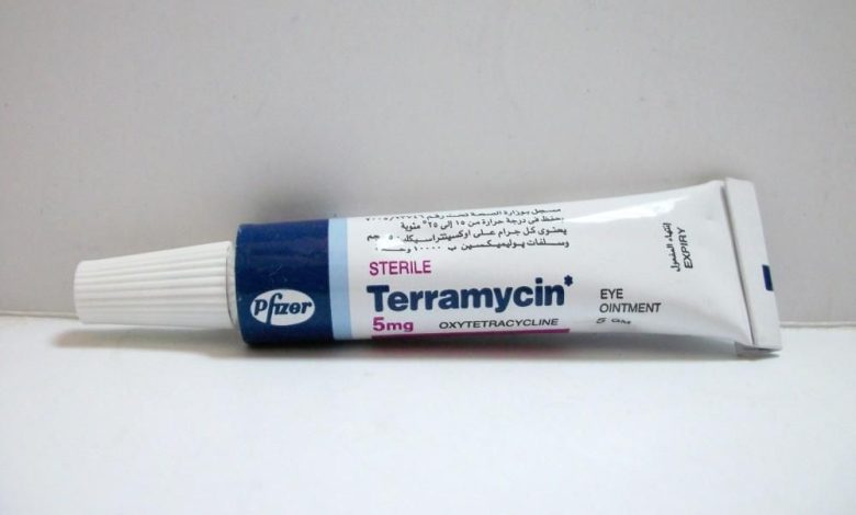 معلومات عن مرهم العين Terramycin لالتهابات وإصابات العين Terramycin